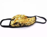 Gold Sequin Mask